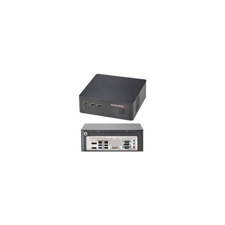 Supermicro SuperServer LGA1150 80W Mini-ITX Server Barebone System (Black) SYS-1018L-MP